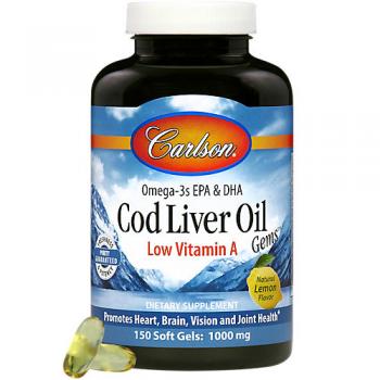 Cod Liver Oil Gems Low Vitamin A