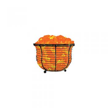 Himalayan Natural Salt Basket Lamp (Tall 811lbs)