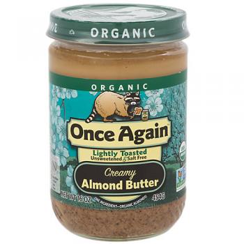 Organic Almond Butter Lightly Toasted Creamy