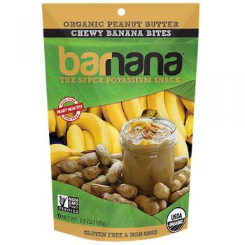 Organic Peanut Butter Chewy Banana Bites