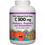 C 500MG NATURAL FRUIT CHEWS